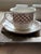 Vintage English, Royal Staffordshire, Brown and White Teacup and Saucers - Set of 4 For Sale - Image 9 of 12
