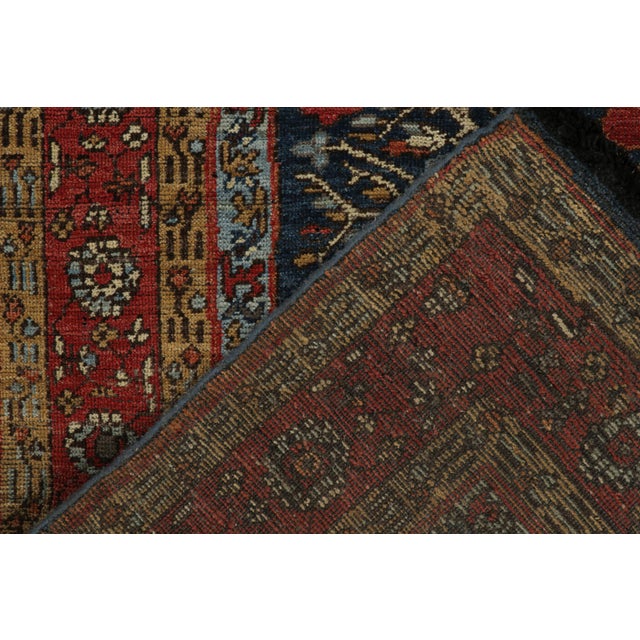 Textile 2010s Rug & Kilim’s Antique Persian Style Rug in Red, Blue & Gold Pictorials For Sale - Image 7 of 7