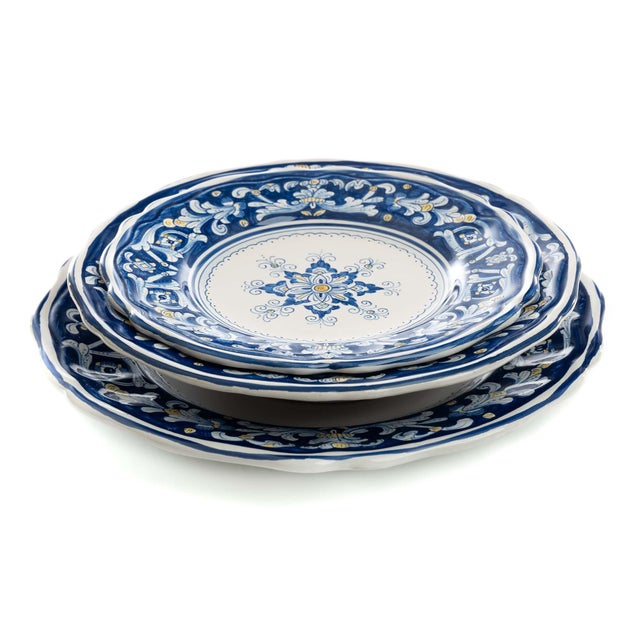 Dinner Plate, Full Design, Antico Deruta For Sale - Image 4 of 7
