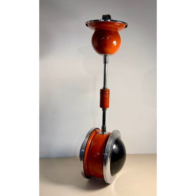 Belmet "Rollodor" Art Deco Rocking Smoking Stand, Chrome & Painted Metal, C. 1930s For Sale - Image 16 of 18