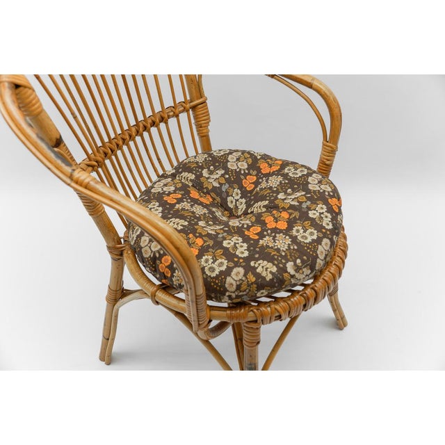 Vintage Rattan Armchairs, 1960s, Set of 4 For Sale - Image 13 of 16