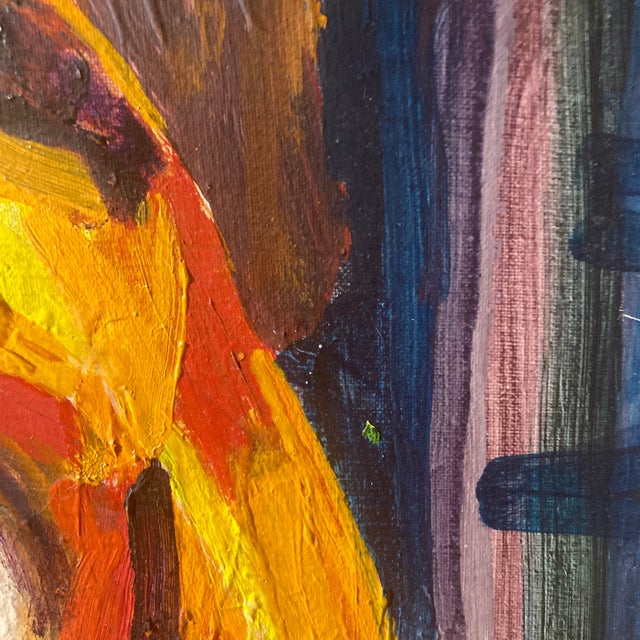 Terra Cotta Archival c.1960/1973 Donna Sheehan Expressionist Female Portrait Painting (With Studio Ephemera) For Sale - Image 8 of 12