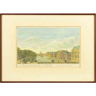 Unknown, Le Fameux Vivier de la Haye, Original Etching, 18th Century, Framed For Sale
