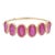 Ruby Half Eternity Band in 18 Karat Yellow Gold Size 7.5 For Sale