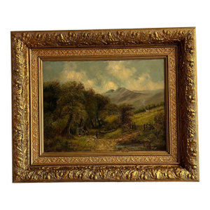 Antique Original Lake District Oil Painting, by George Augustus Williams (1814-1901)