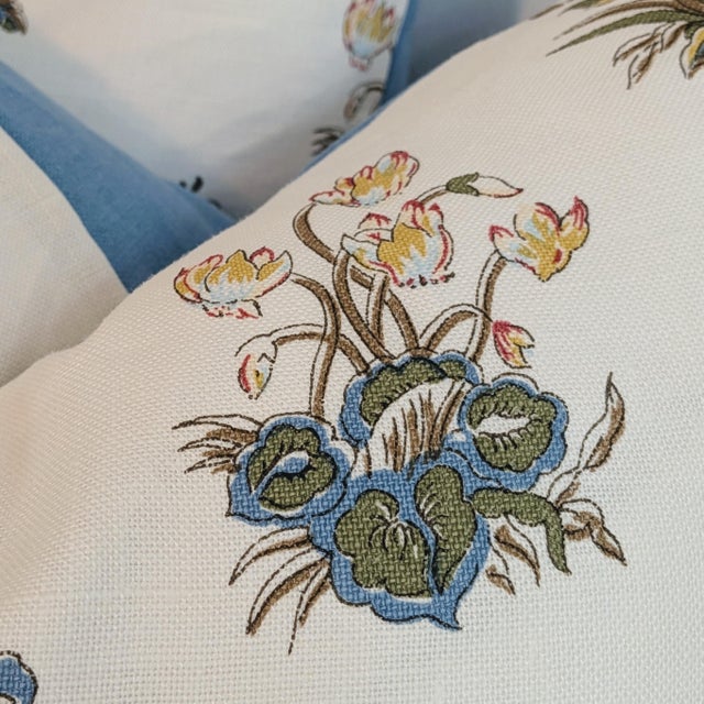 Elizabeth Eakins Attur Botanical Floral Pillows For Sale - Image 4 of 7