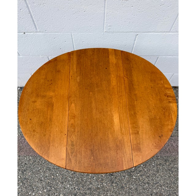 Vintage Maple Drop Leaf Table For Sale In Los Angeles - Image 6 of 12