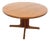 Vintage Scandinavian Round Teak Dining Table, 1960s For Sale