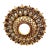 Italian Neoclassical Polychromed and Giltwood Sunburst Mirror For Sale