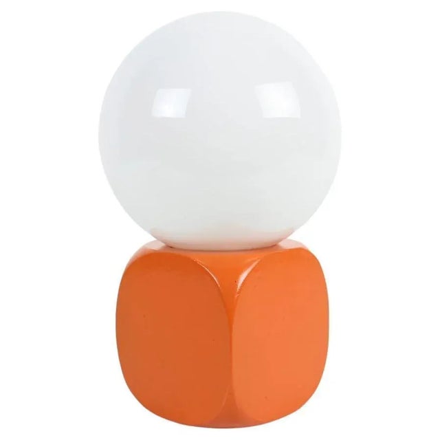 Orange Mid-Century Table Lamp, 1970s For Sale - Image 8 of 8