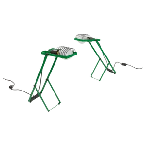 Green Sintesi Table Lamps by Ernesto Gismondi for Artemide, 1970s, Set of 2