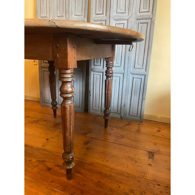 Antique French Drop-Leaf Table, 1890s For Sale - Image 16 of 18