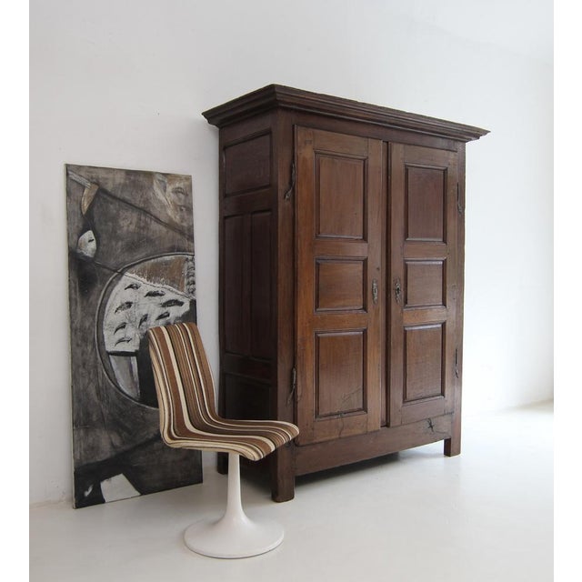 Rustic Early 19th Century French Provincial Oak Cupboard For Sale - Image 3 of 18
