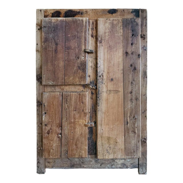 19th Century Danish Elm Cabinet For Sale