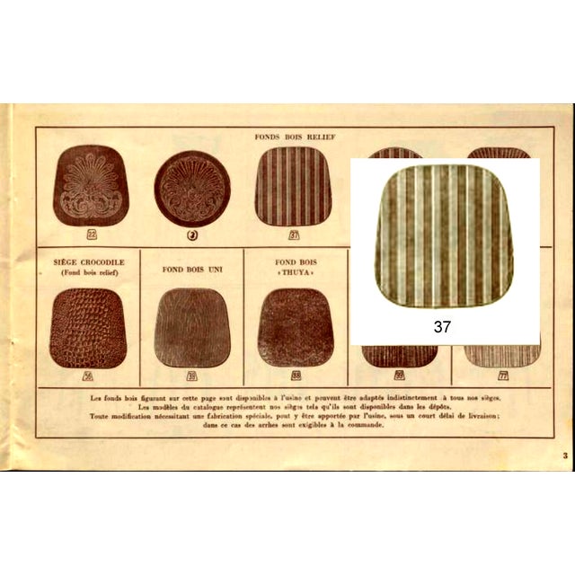 Brown Bistro Bentwood Chairs by Fischel France, 1935, Set of 6 For Sale - Image 8 of 14