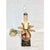 Mid-Century Modern Vintage Hollywood Regency Dice and Gilt Metal Palm Tree Candlestick Table Lamp For Sale - Image 3 of 9