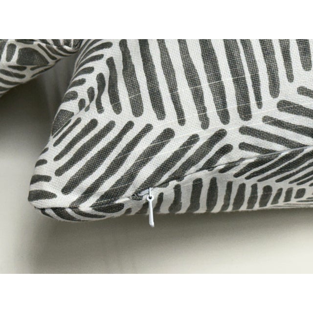 Thom Filicia for Eastern Accents Veldman Slate Pillows, Pair For Sale - Image 11 of 12