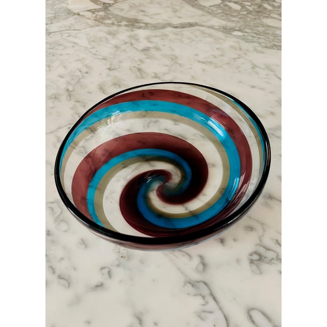 Fulvio Bianconi for Venini 1970th Murano Bowl For Sale In Los Angeles - Image 6 of 8