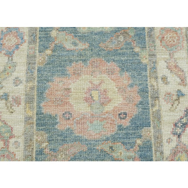 Turkish Oushak Runner Rug 2'3" x 5'10" #17262 For Sale - Image 4 of 8