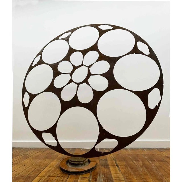 Contemporary Vintage Iron Large Scale Sculpture For Sale - Image 3 of 5