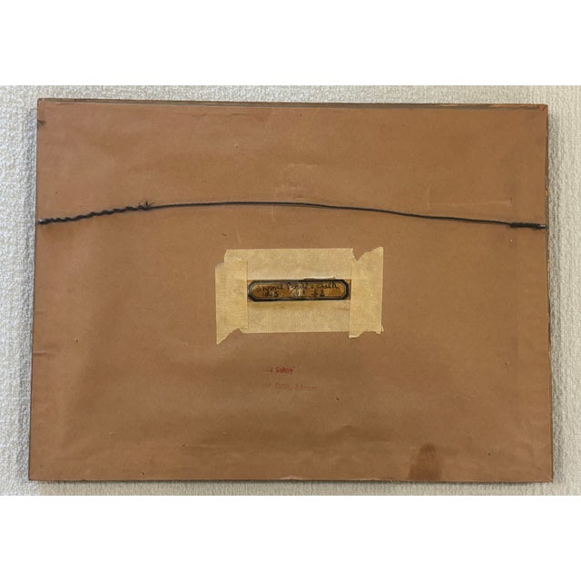 19th Century European Sepia Wash Architectural Landscape Drawing in Pencil & Chalk, Framed For Sale - Image 10 of 16