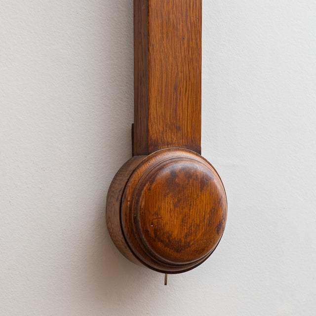 Antique Irish Oak Stick Barometer by Spencer & Son, Dublin For Sale - Image 4 of 4