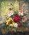 A painting * Oil painting * on canvas * Canvas stretched on a wooden frame * A colorful floral still life with roses * by...
