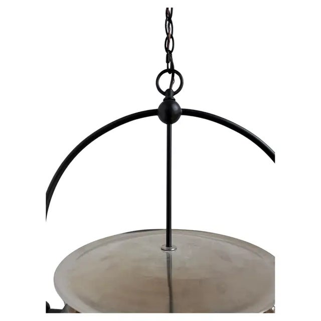 Metal Urban Electric Co. SmokeBell Mirrored Pendant Light Chandelier For Sale - Image 7 of 9