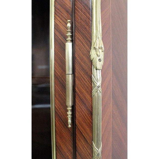 Napoleon III Louis XV Style Mahogany Bookcase Cabinet, 19th Century For Sale - Image 9 of 18