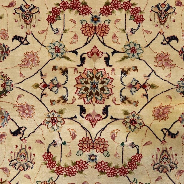 Middle Eastern Tabriz 60 Ray Rug For Sale - Image 4 of 8