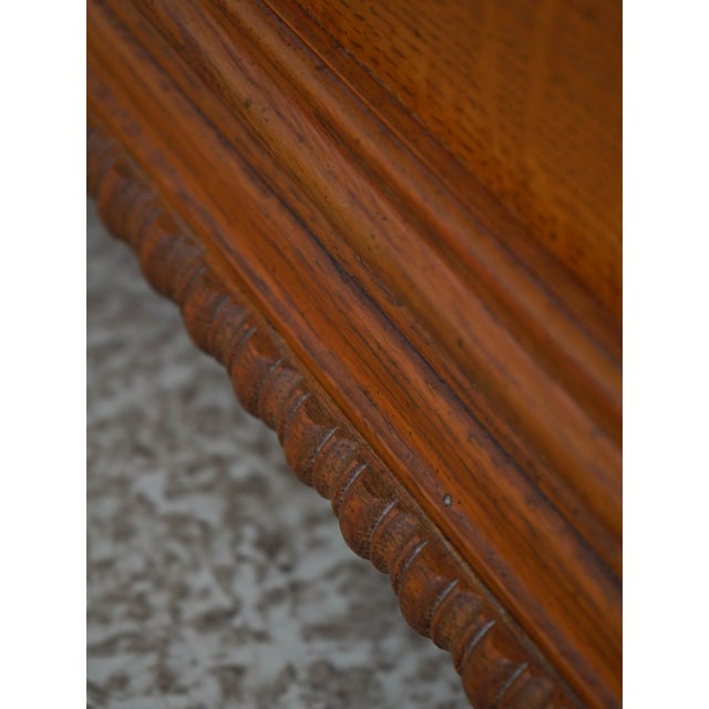 Brown Lexington Oak Victorian Mansion 6 Drawer Lingerie Chest Semainier For Sale - Image 8 of 16