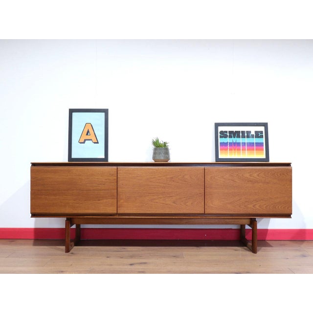 Mid 20th Century Mid Century Modern Vintage Teak Credenza Sideboard by White and Newton For Sale - Image 5 of 15