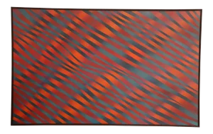 Op Art "Fire and Ice" Painting by J. Brown