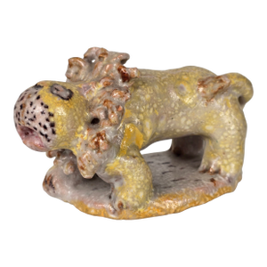 Signed Guido Gambone Italian Art Pottery Lion Animal Figure