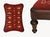Add a touch of classic charm to your home decor with this vintage upholstered footstool. Featuring a beautifully crafted...