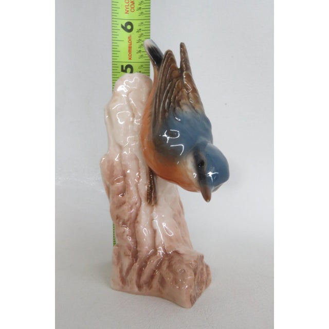 Ceramic Goebel W Germany Cv84 Nuthatch Figurine 1967 Porcelain Bird on Branch 4898b For Sale - Image 7 of 18