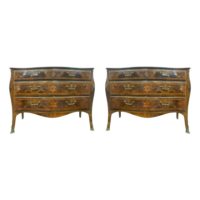 Antique Neapolitan Chests of Drawers, 1870 For Sale
