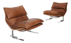 Onda Armchairs by Giovanni Offredi for Saporiti, 1970s, Set of 2