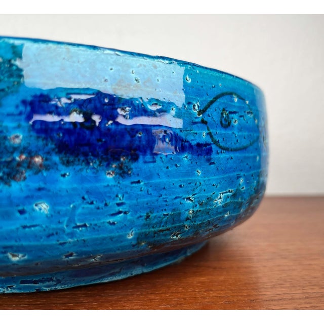 Mid-Century Modern Pesce Fish Pottery Bowl by Aldo Londi for Bitossi, Italy, 1960s For Sale - Image 18 of 18