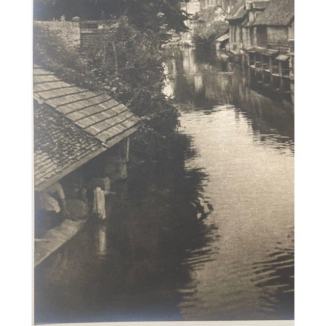Antique Willaim H Bettle 'Normandy France Canal' Gelatin Silver Photograph For Sale In Boston - Image 6 of 11