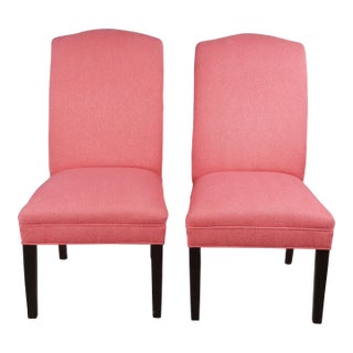 Cr Laine Dolce 1355 Herringbone Striped Dining Side Chairs - Set of 2 For Sale