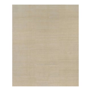 Rug & Kilim’s Oversized Contemporary Textural Solid Rug in Beige Tones - 13x16 For Sale