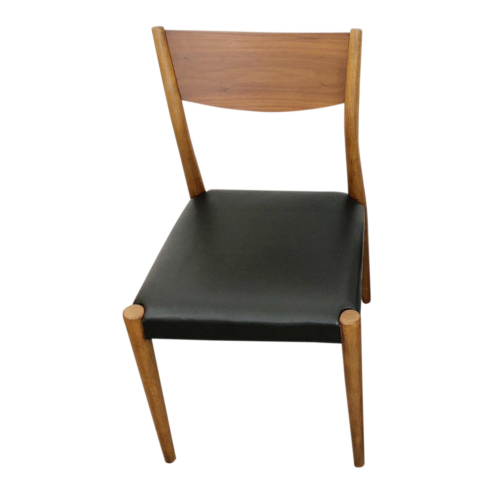 West Elm Tate Black Leather Dining Chair