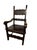 Italian 1950s Vintage Italian Throne Chair For Sale - Image 3 of 14