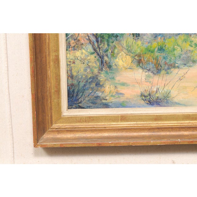 Mid 20th Century Framed Impressionistic California Landscape For Sale - Image 10 of 12