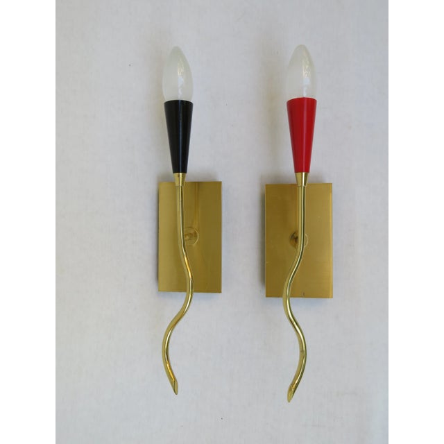 Italian Wall Lamps from LUX S.R.L., 1950s, Set of 2 For Sale - Image 14 of 14