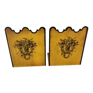 Mid-20th Century Toleware Bookends - a Pair For Sale
