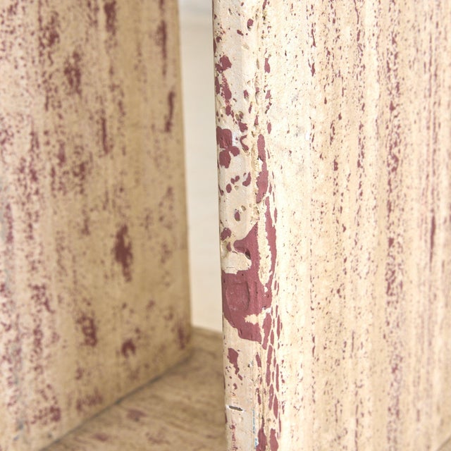 Mid-Century Modern Italian Travertine Pedestal with Stepped Base, 1970s For Sale - Image 3 of 11