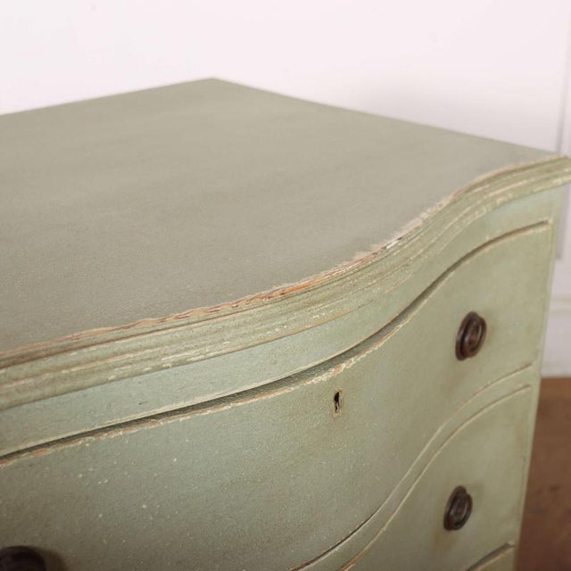 Swedish Serpentine Commode, 1890s For Sale - Image 9 of 10