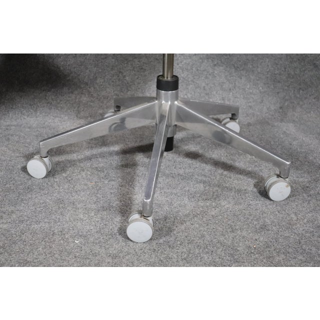 White Mid 20th Century Pair of Mid-Century Modern Office Chairs - 2 Pieces For Sale - Image 8 of 11